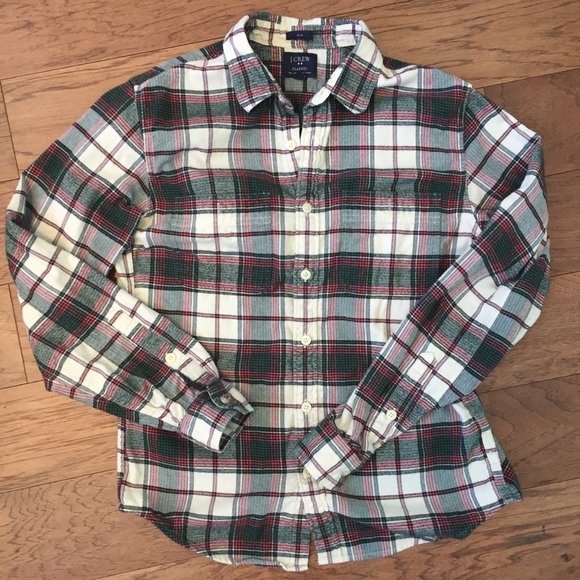 j crew slim fit flannel